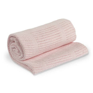 lulujo cellular blanket - pink