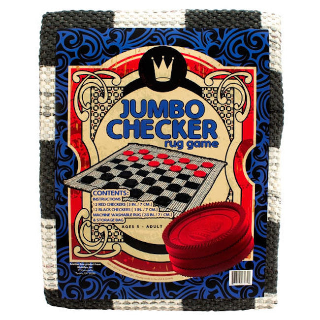 channel craft jumbo checkers rug game