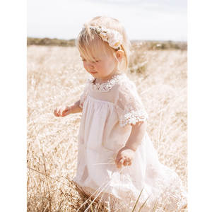 Miss Rose Sister Violet Heirloom Cherub Lace Dress