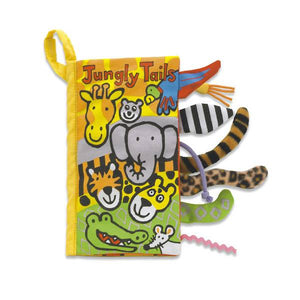 Jellycat Cloth Book - Jungly Tails