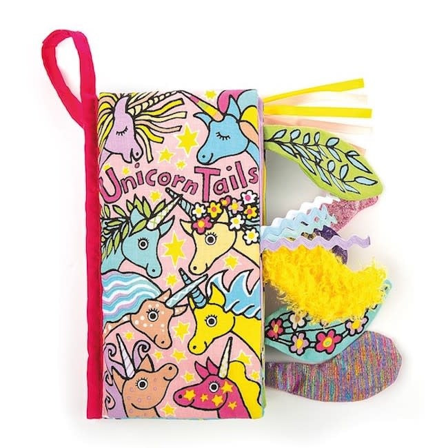 jellycat unicorn tails cloth book