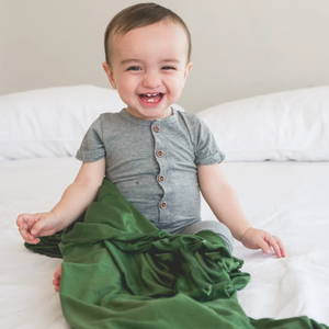 copper pearl swaddle blanket - alder