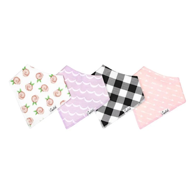 Copper Pearl Bibs 4pk - Rosie