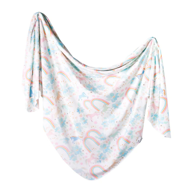 copper pearl swaddle blanket - whimsy