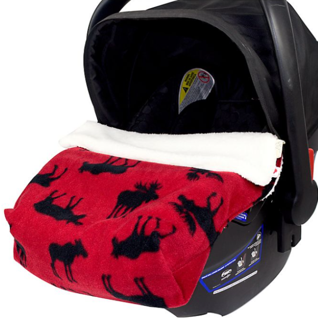 Cosy Care Cosy Toes Fleece Blanket 0-12m - Black/Red