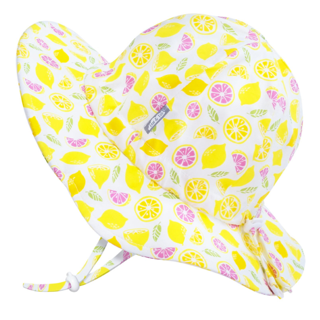 Jan + Jul Cotton Floppy Sun Hat - Lemons