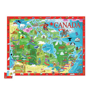 crocodile creek 100 piece discover + play puzzle - canada