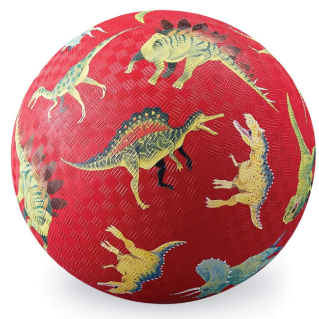 crocodile creek red dinosaurs 5 inch rubber play ball