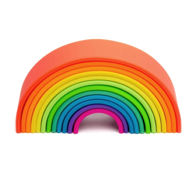 dena silicone neon rainbow - large