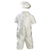little things mean a lot boys dupioni silk vested baptism coverall with hat