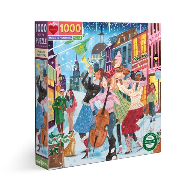 eeboo 1000pc puzzle - music in montreal