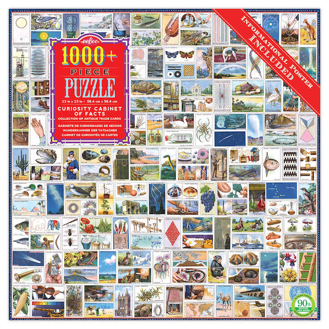 eeboo 1000pc puzzle - curiosity cabinet of facts