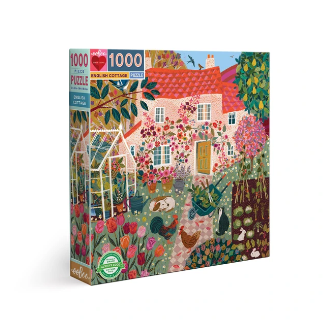 eeboo 1000pc puzzle - english cottage