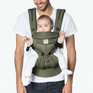ergo baby omni 360 carrier - cool air mesh khaki green