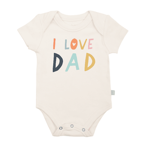 finn and emma graphic bodysuit - i love dad