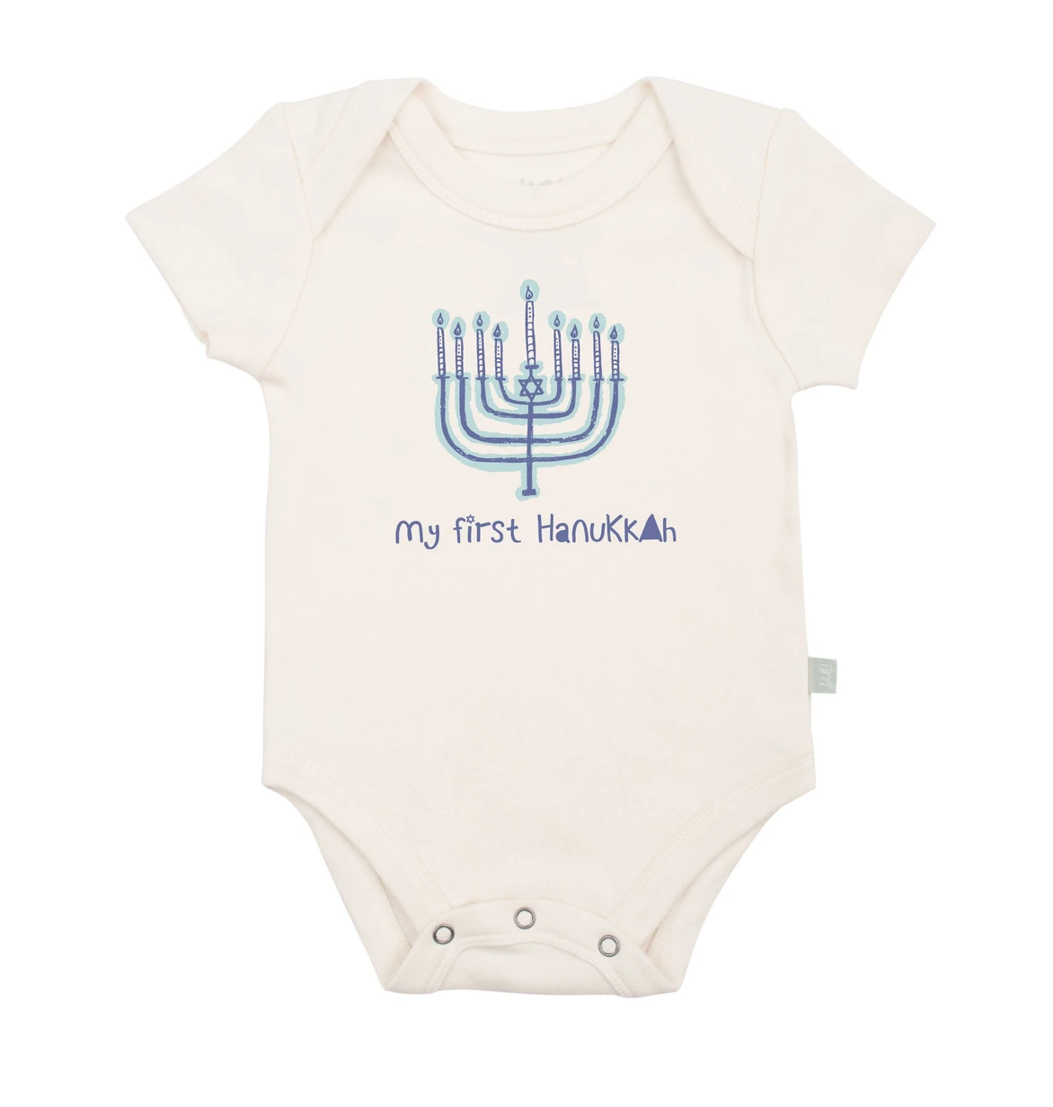 finn and emma graphic bodysuit - first hanukkah