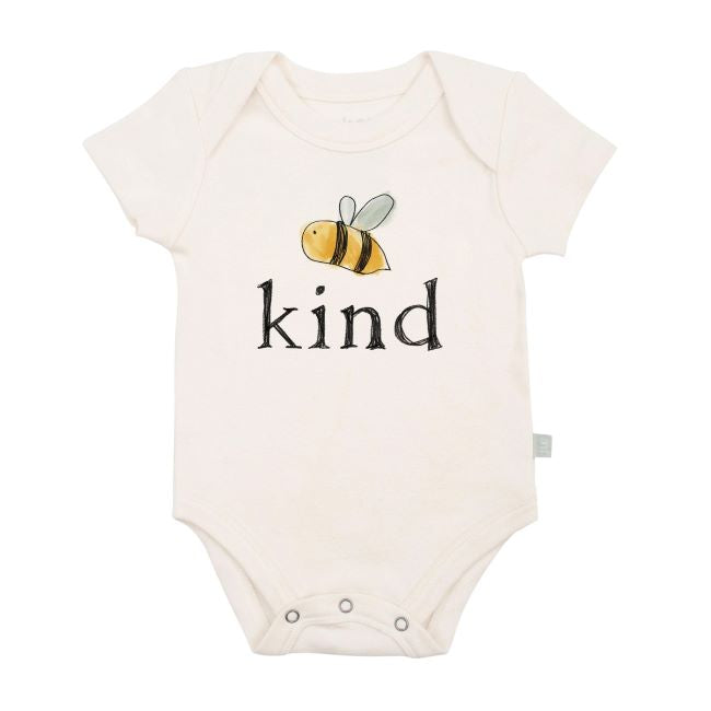 finn and emma graphic bodysuit - bee kind