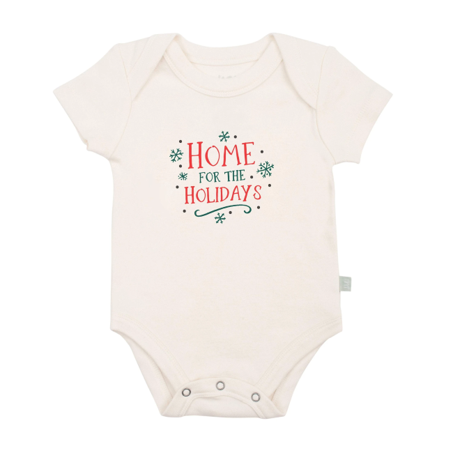 finn and emma graphic bodysuit - home for the holidays