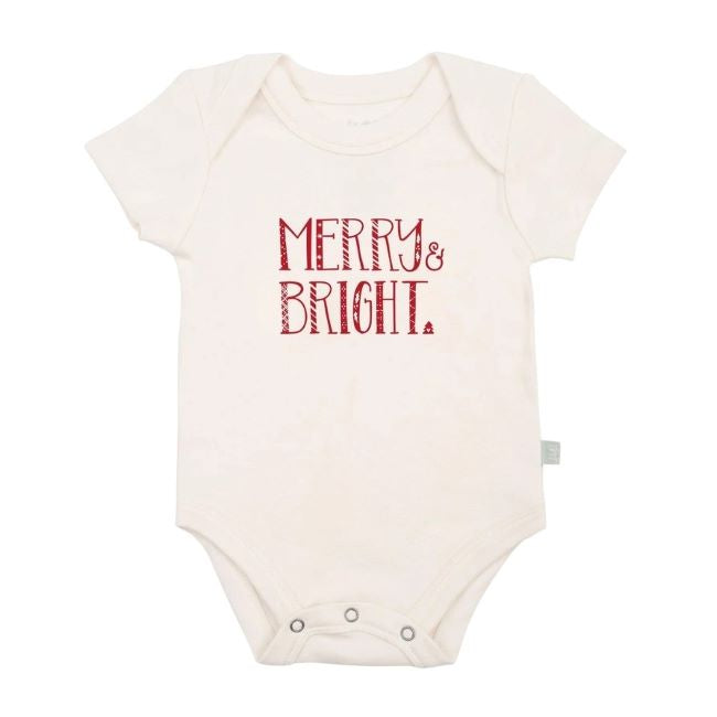 finn and emma graphic bodysuit - merry and bright