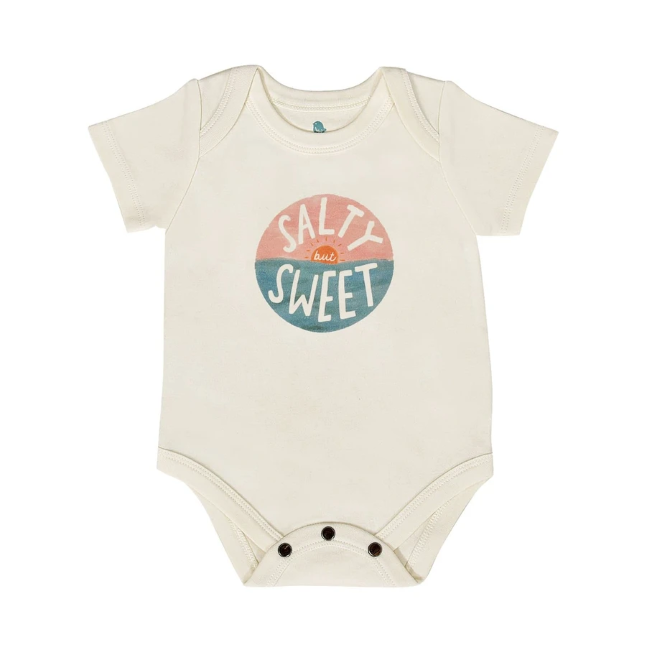 finn and emma graphic bodysuit - salty but sweet
