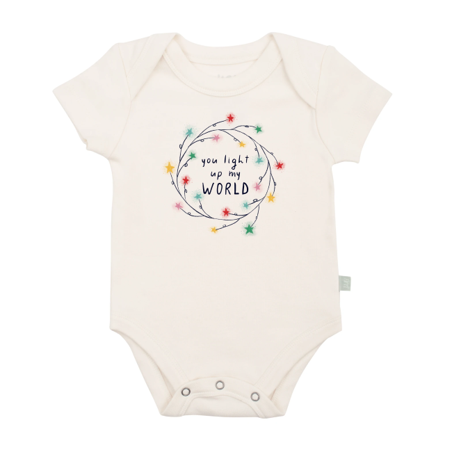 finn and emma graphic bodysuit - light up my world