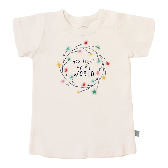 finn and emma graphic tee - light up my world