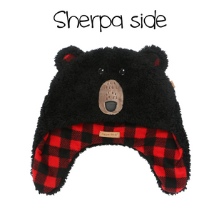 flapjacks reversible sherpa hat black bear aviator