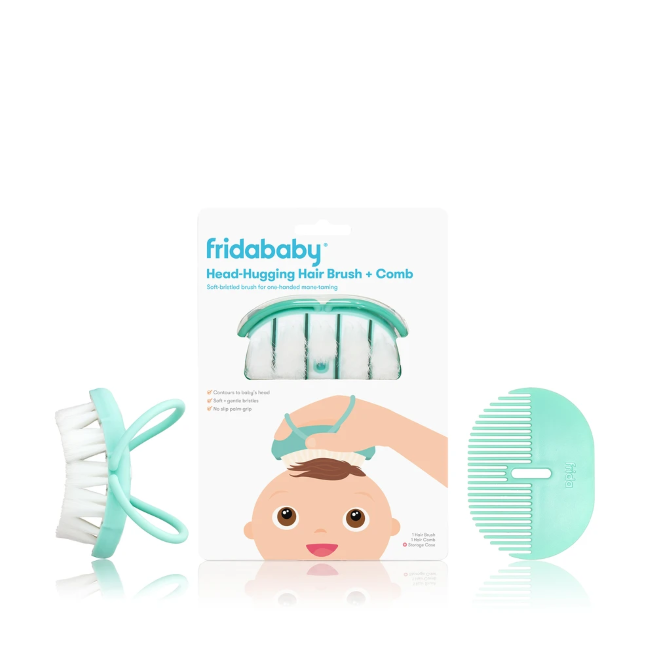 fridababy hairbrush + comb set
