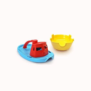 green toys tugboat red handle