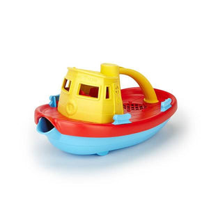 green toys tugboat yellow handle