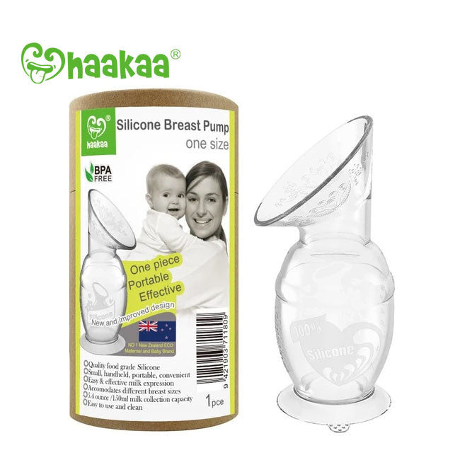 haakaa silicone manual breast pump 150ml