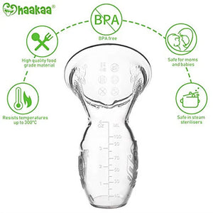 haakaa silicone manual breast pump 150ml