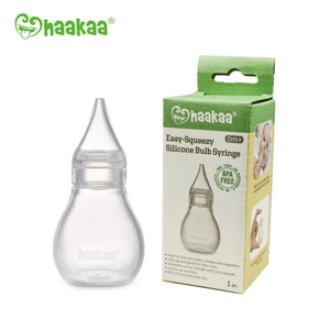 haakaa nasal easy-squeezy silicone bulb syringe 0m+