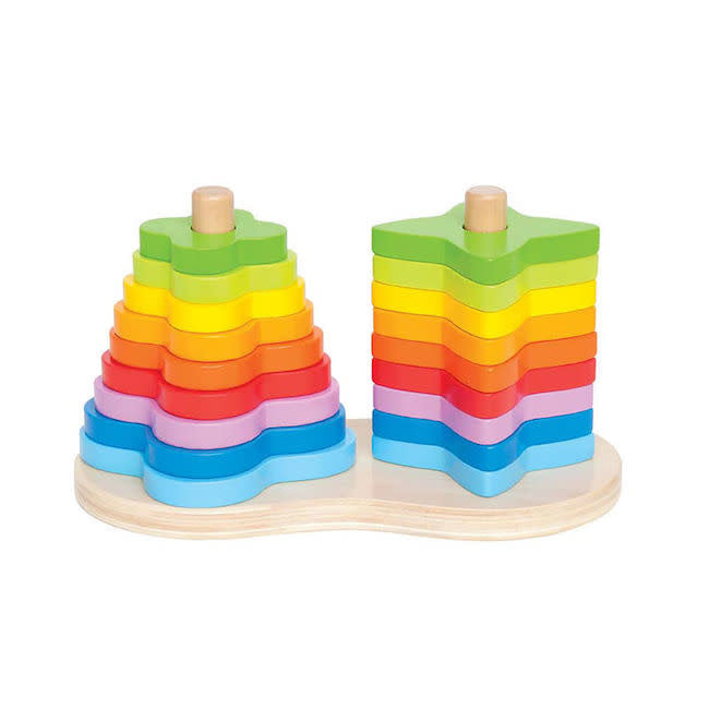 hape toys double rainbow stacker