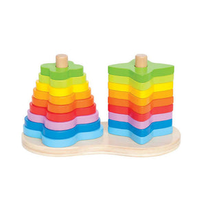 hape toys double rainbow stacker