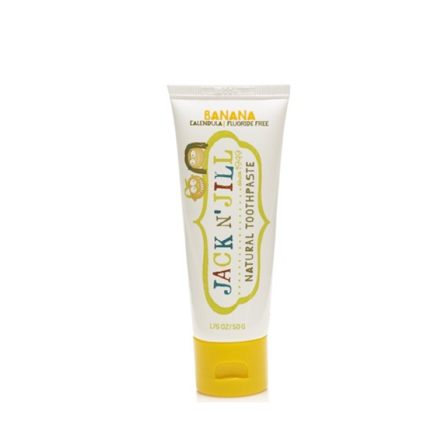 jack & jill natural toothpaste 50g - banana