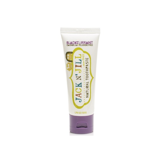 jack & jill natural toothpaste 50g - black currant