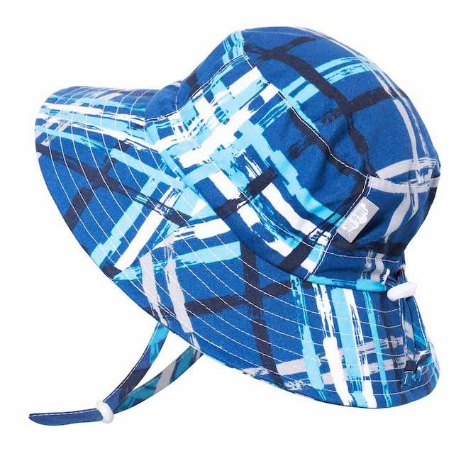 Jan + Jul Aqua Dry Bucket Sun Hat - Blue Plaid