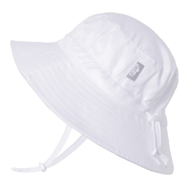 jan + jul by twinklebelle aqua dry bucket sun hat - white