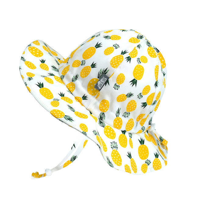 Jan + Jul Cotton Floppy Sun Hat - Yellow Pineapple