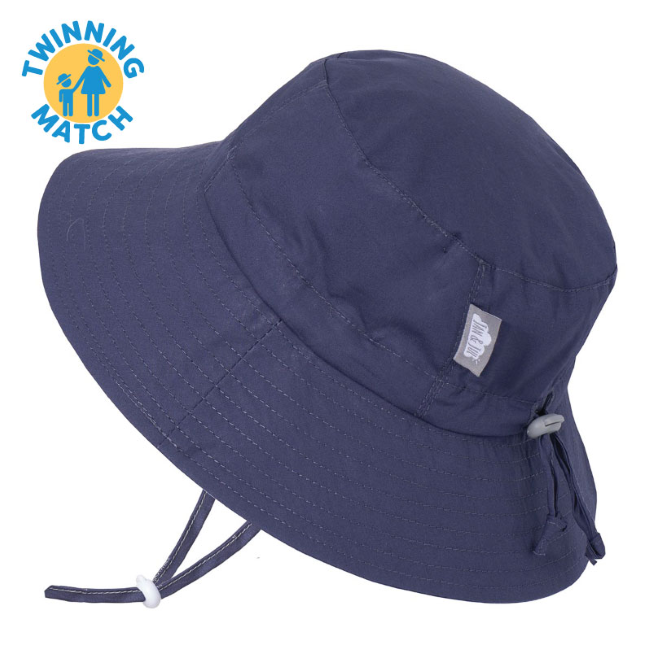 Jan + Jul Cotton Bucket Sun Hat - Navy