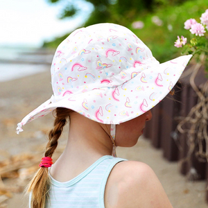 jan + jul by twinklebelle cotton floppy sun hat - rainbow