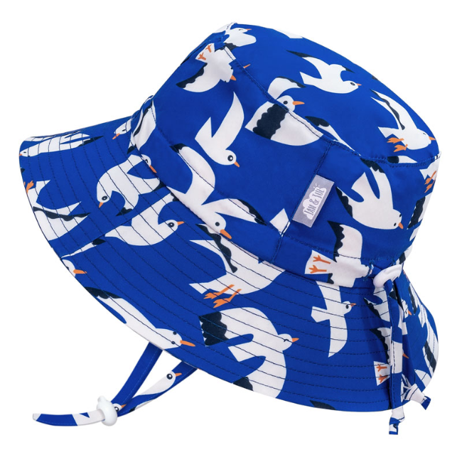 jan + jul by twinklebelle aqua dry bucket sun hat - seagull