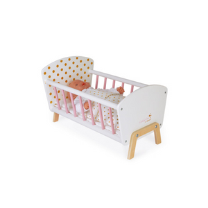 janod candy chic doll bed