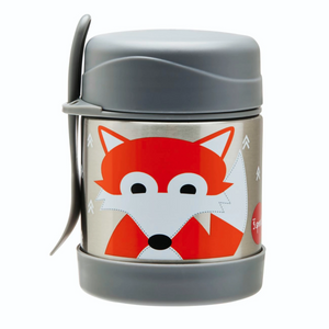 3 sprouts insulated stainless steel food jar - fox