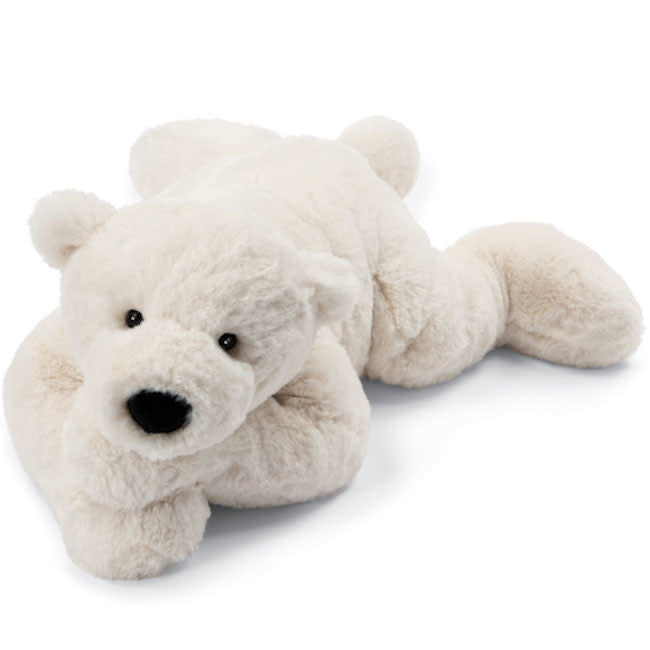 jellycat scrumptious perry polar bear - lying pose