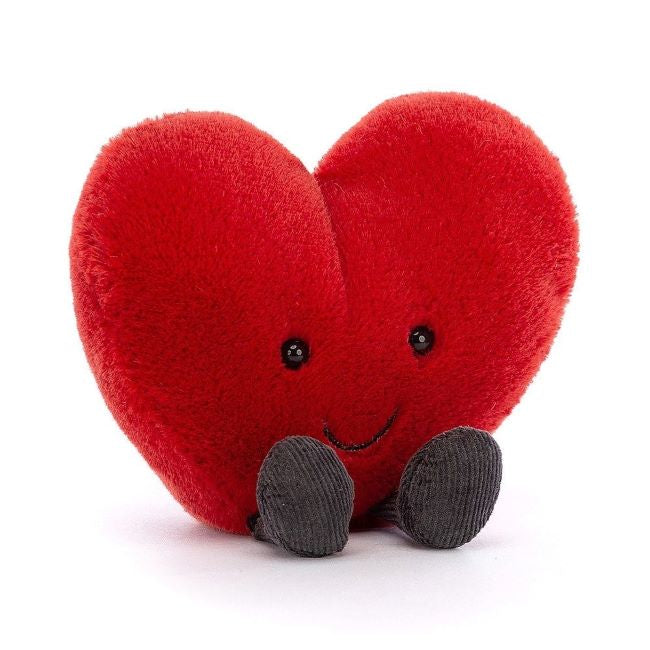 jellycat amuseables heart - red
