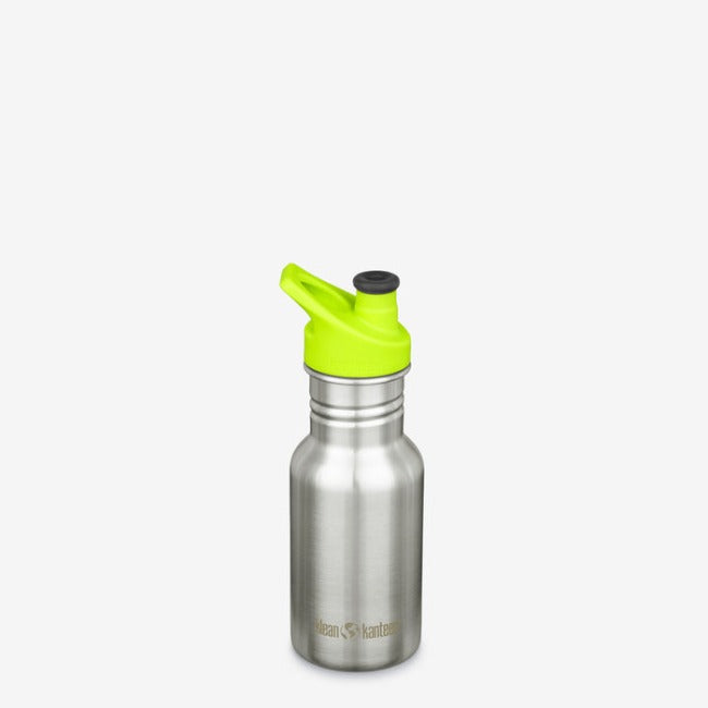 klean kanteen 12oz kid kanteen with sport cap - brushed
