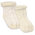 kushies baby terry socks 2pk - butter stripe/solid