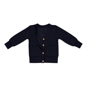 Kyte Baby Toddler Jersey Cardigan in Midnight